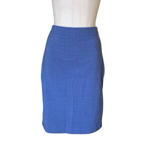 Banana Republic Light Blue Knee Length Straight Pencil Skirt Size 4